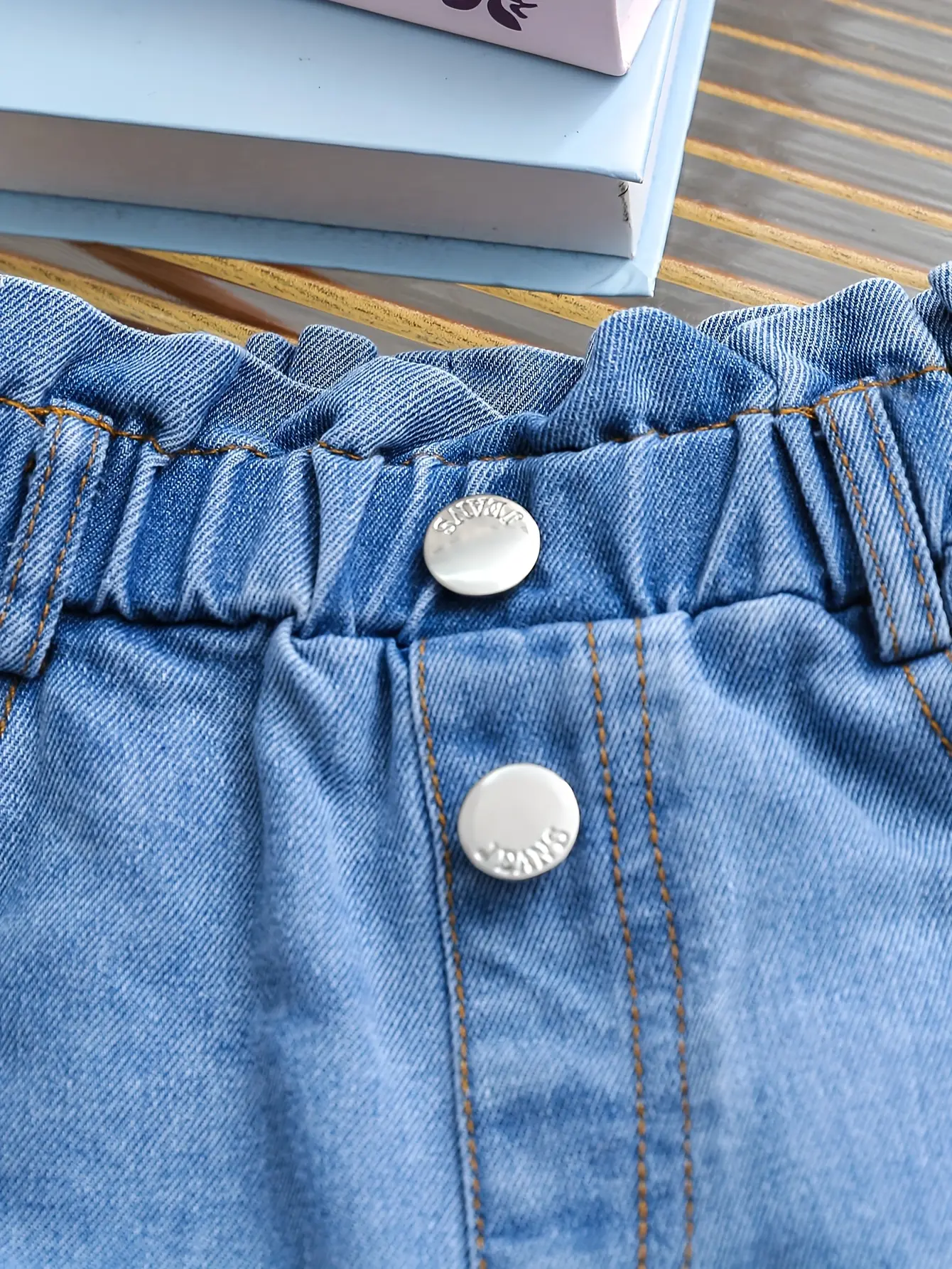 Three-Piece Embroidered Summer Sweet And Cute Casual Shorts For Girls Street Fashion And Simple Denim Shorts