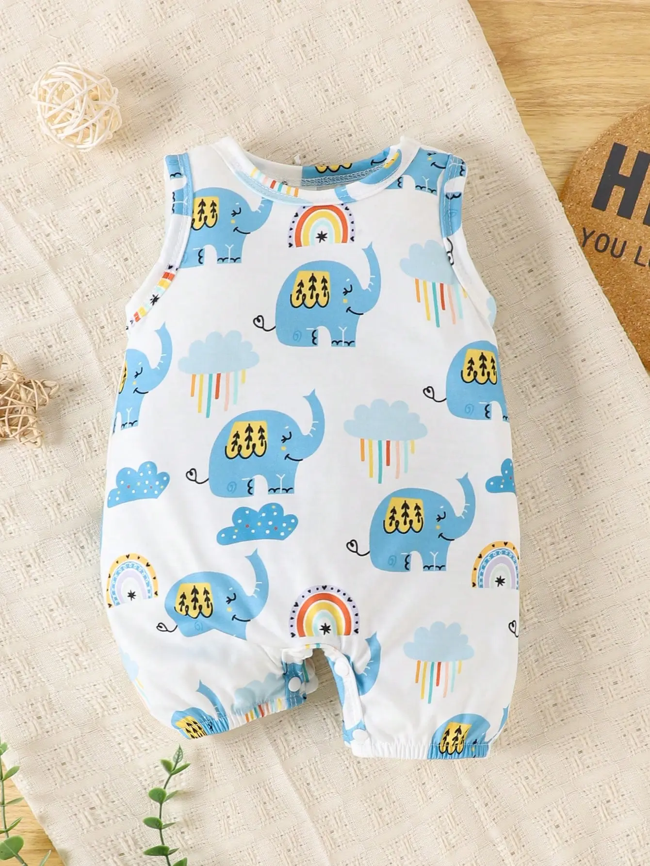 This Summer's New Simple And Casual Sleeveless One-Piece Climbing Suit For Both Boys And Girls Is Soft And Comfortable