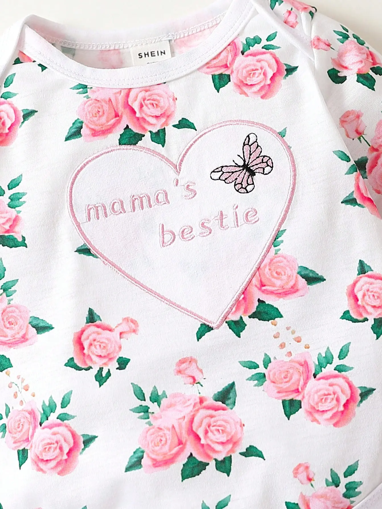 Spring And Autumn Newborn Dress Set 3 Pieces For Baby Girls: Sweet And Cute Rose Print Crawling Dress + Long Pants + Hat