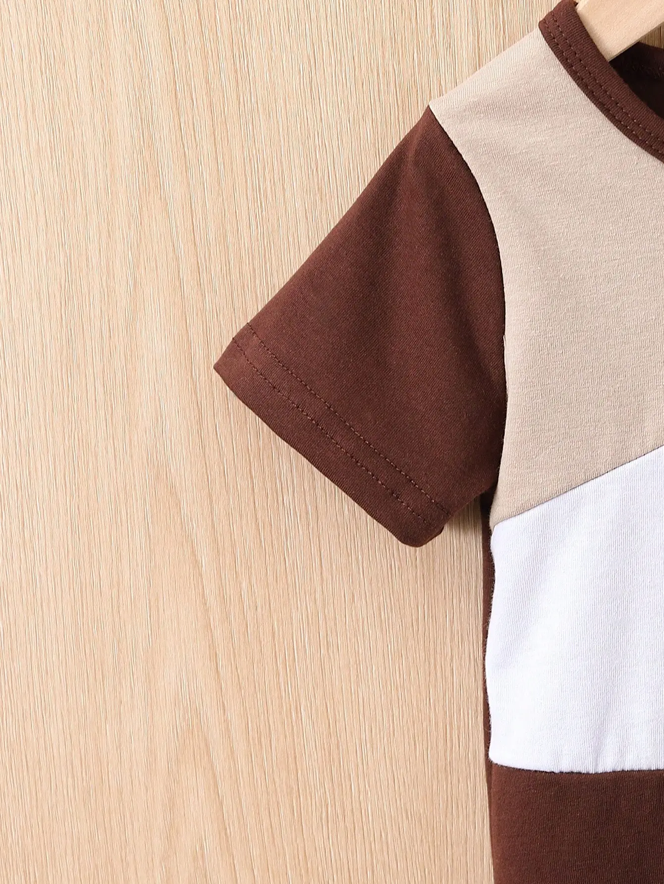 Baby Jumpsuit Short-Sleeved Summer Casual Jumpsuit Summer Boys' Color-Matched Air-Conditioned Suit Crawling Suit