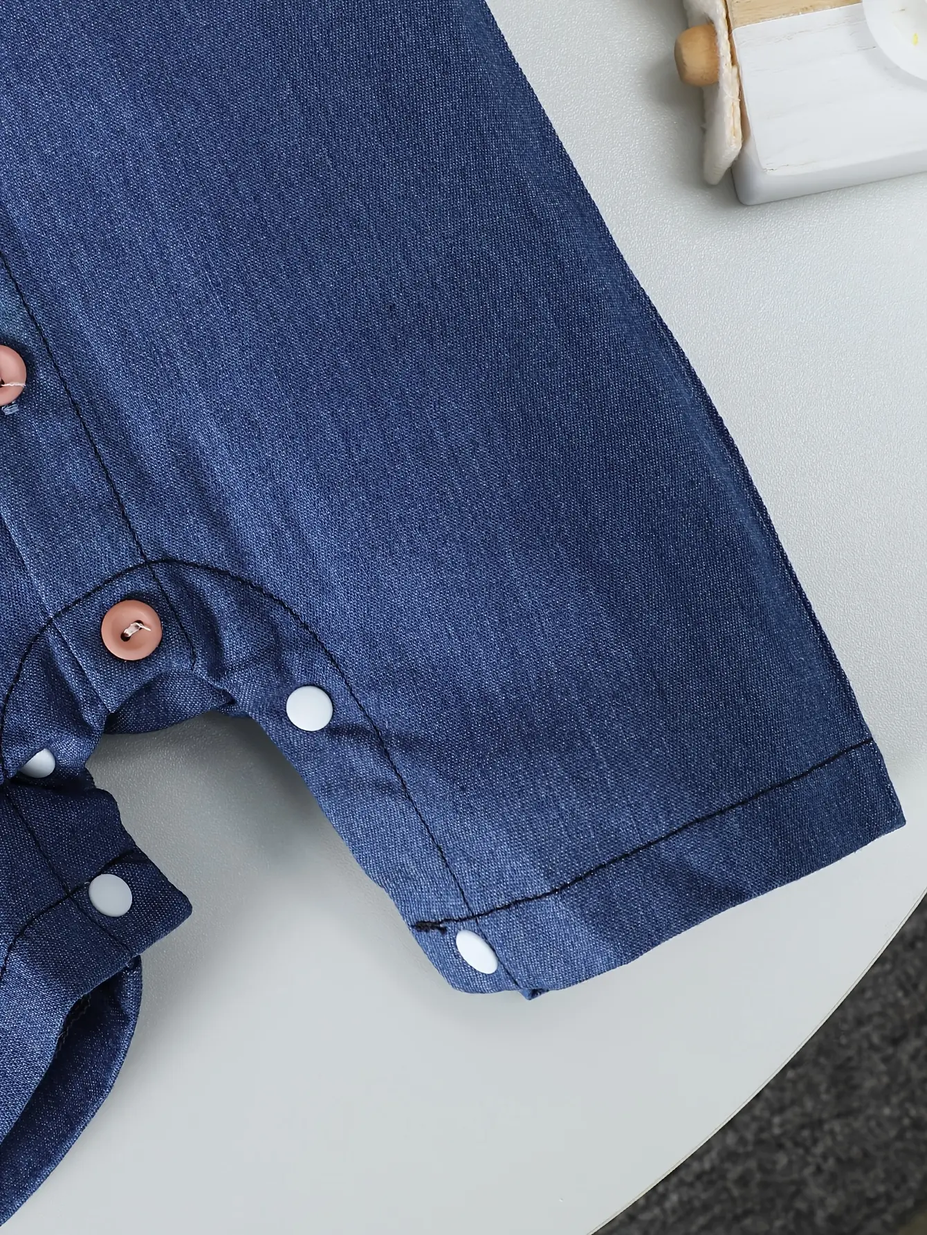 A New Cute Giraffe-Printed Jumpsuit For Baby Boys In Summer A Simple And Casual Outdoor Denim Dress