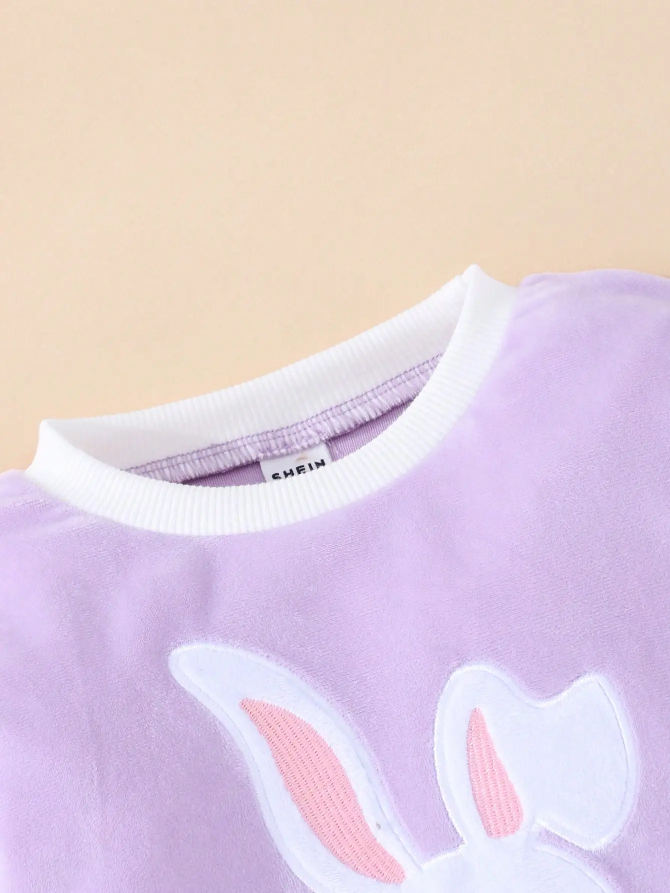 A Sweet And Cute Rabbit Embroidery Warm Suit For Baby Girls In Autumn And Winter + A Cotton-Padded Jacket And Vest 3-Piece Set