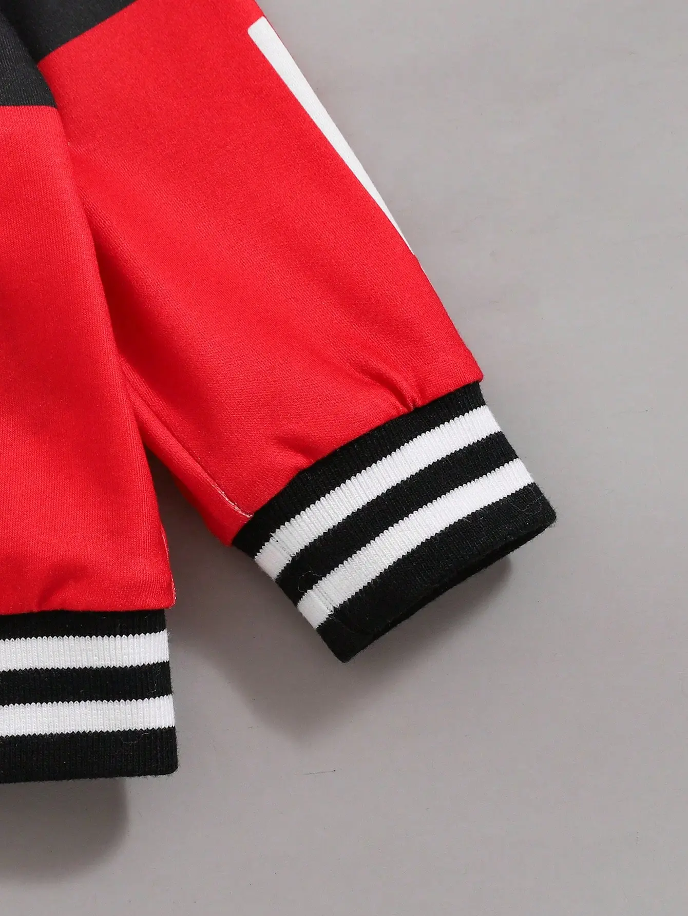 Spring And Autumn Motorcycle Racing Clothing Letter Pattern Printed Red White Black Patchwork Style Trend Outdoor Baby Boy Coat