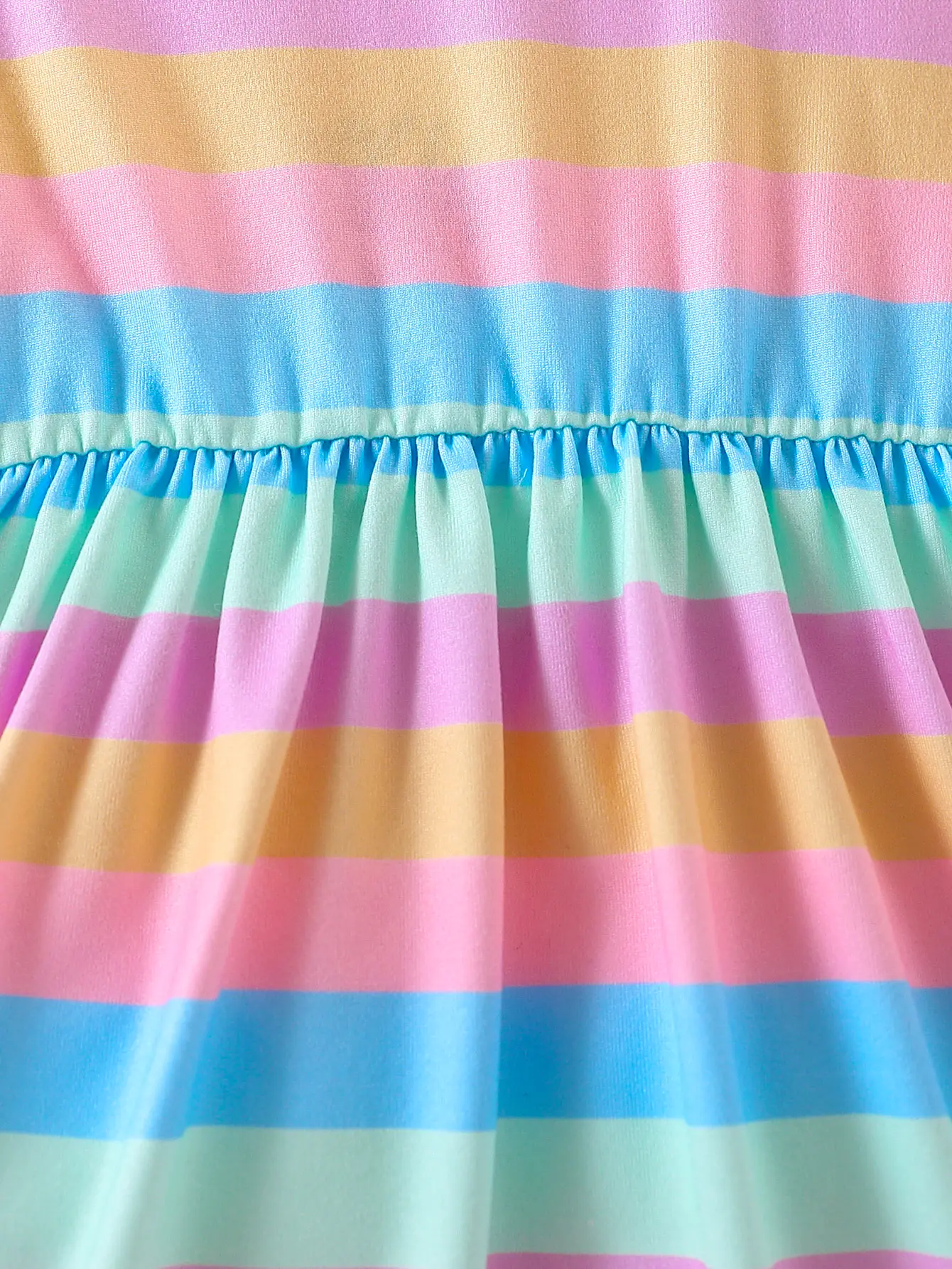 Summer Girls Dress Thin Children's Sleeveless Skirt Colorful Striped Princess Dress Girls Little Children's Sundress