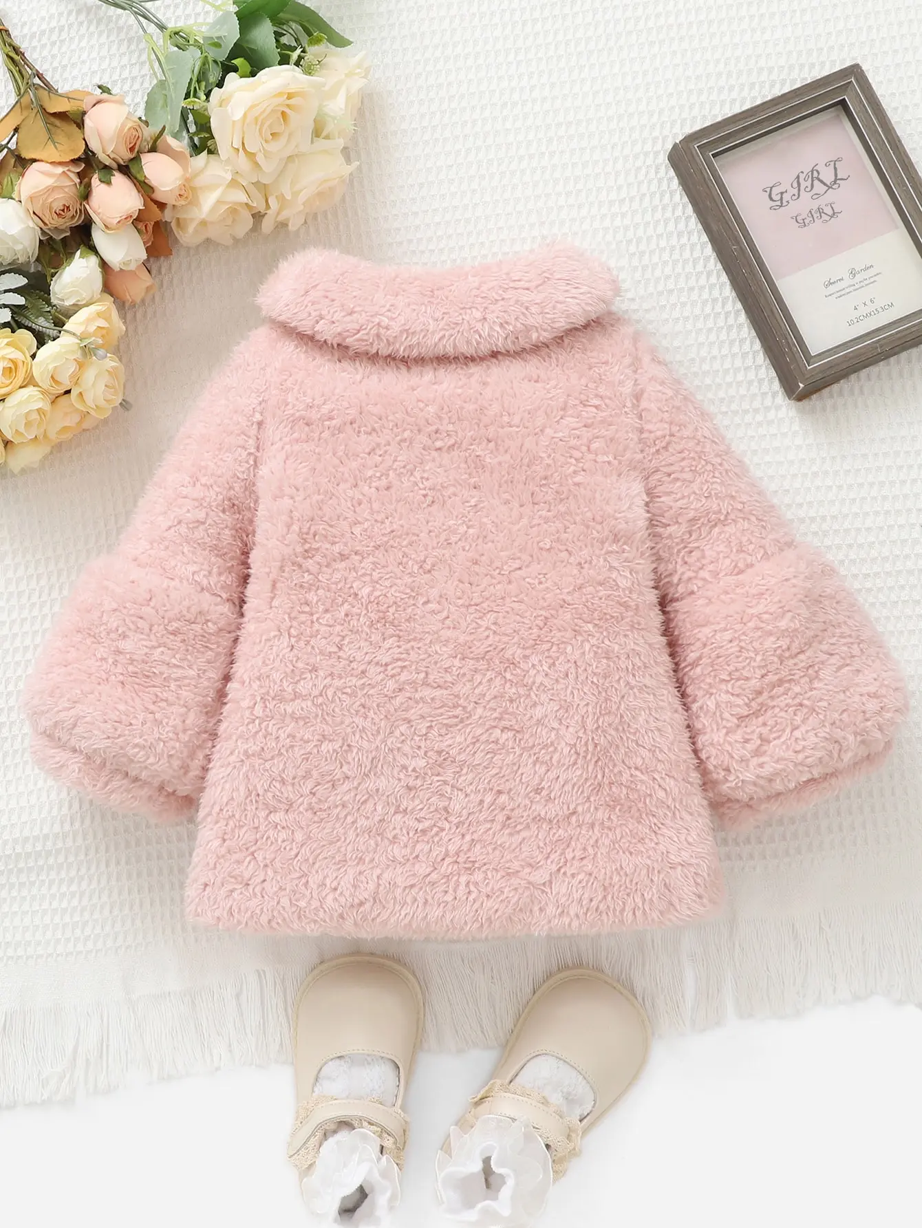 A Fresh And Light Fur Coat For Newborns And Babies In Autumn And Winter A Soft And Warm Outdoor Sweater Coat For Girls