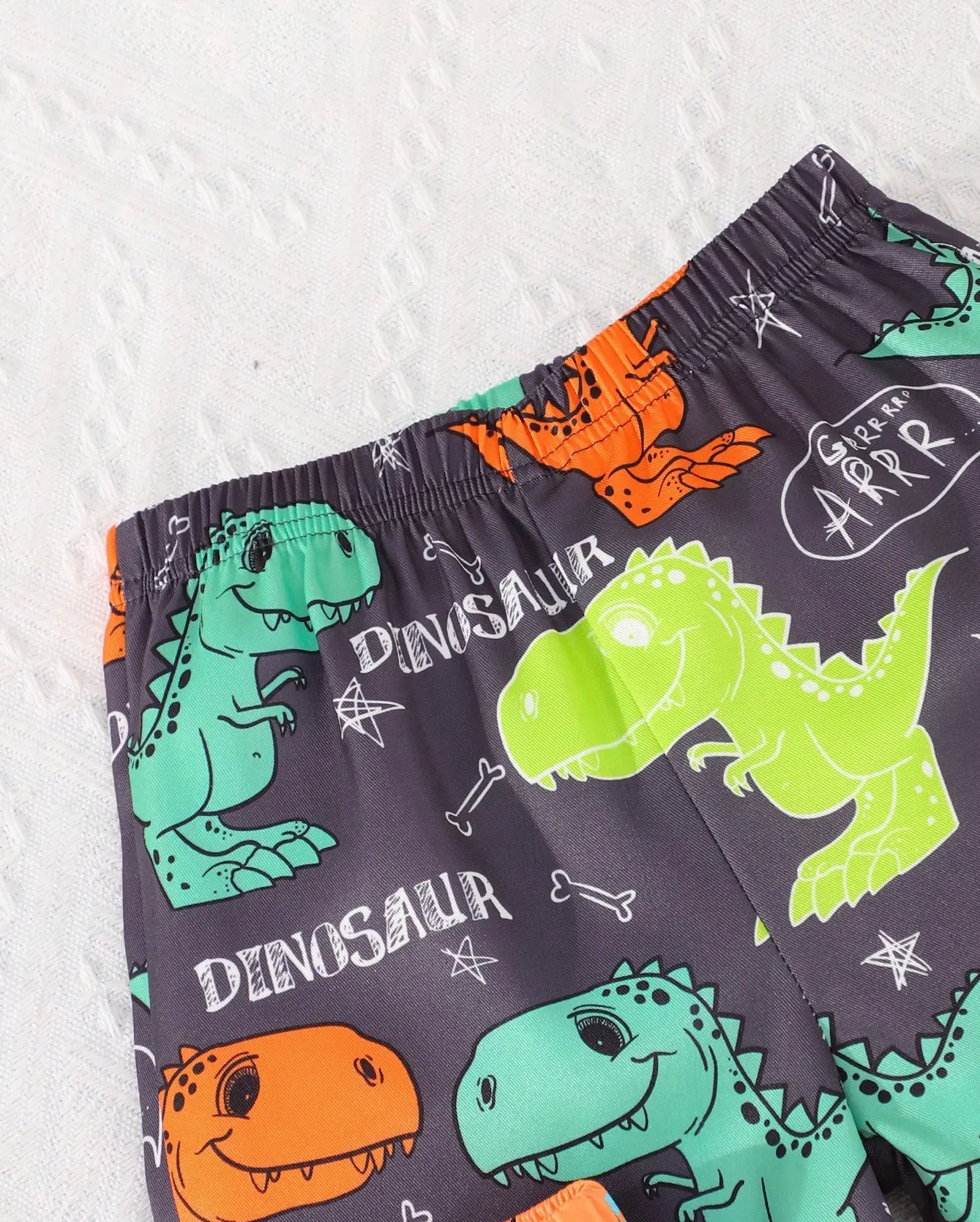 Three-Piece Summer Boys' Dinosaur Shorts Boys' Little Kids' Baby Mid-Length Pants Loose Children's Casual Beach Pants