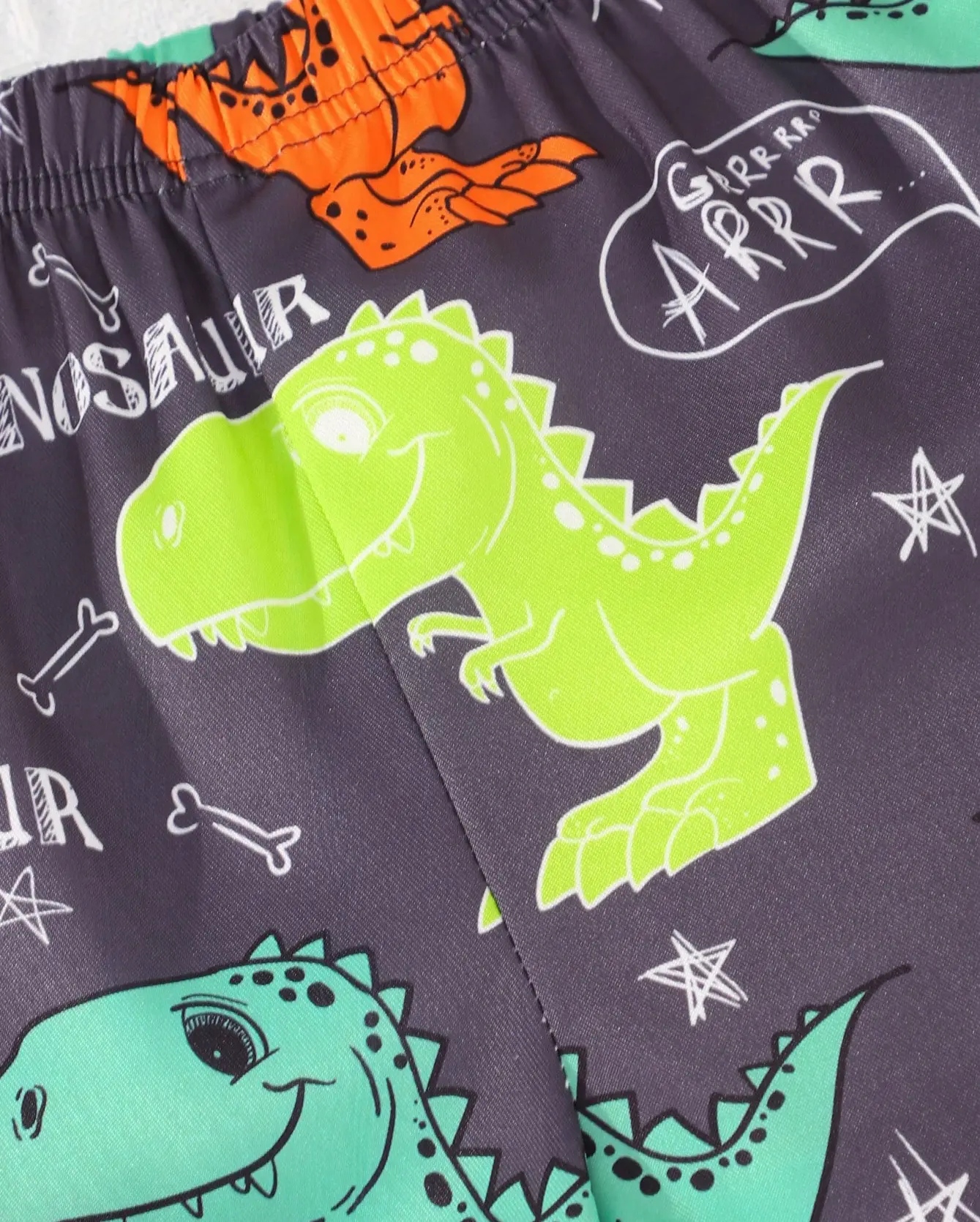 Three-Piece Summer Boys' Dinosaur Shorts Boys' Little Kids' Baby Mid-Length Pants Loose Children's Casual Beach Pants
