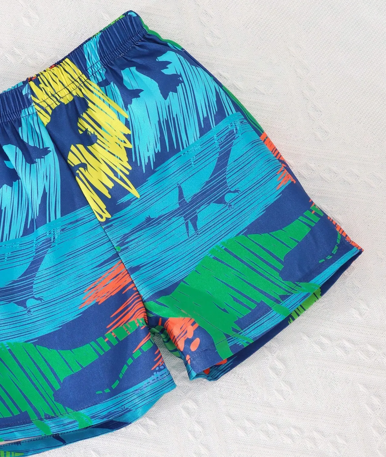 Three-Piece Summer Boys' Dinosaur Shorts Boys' Little Kids' Baby Mid-Length Pants Loose Children's Casual Beach Pants