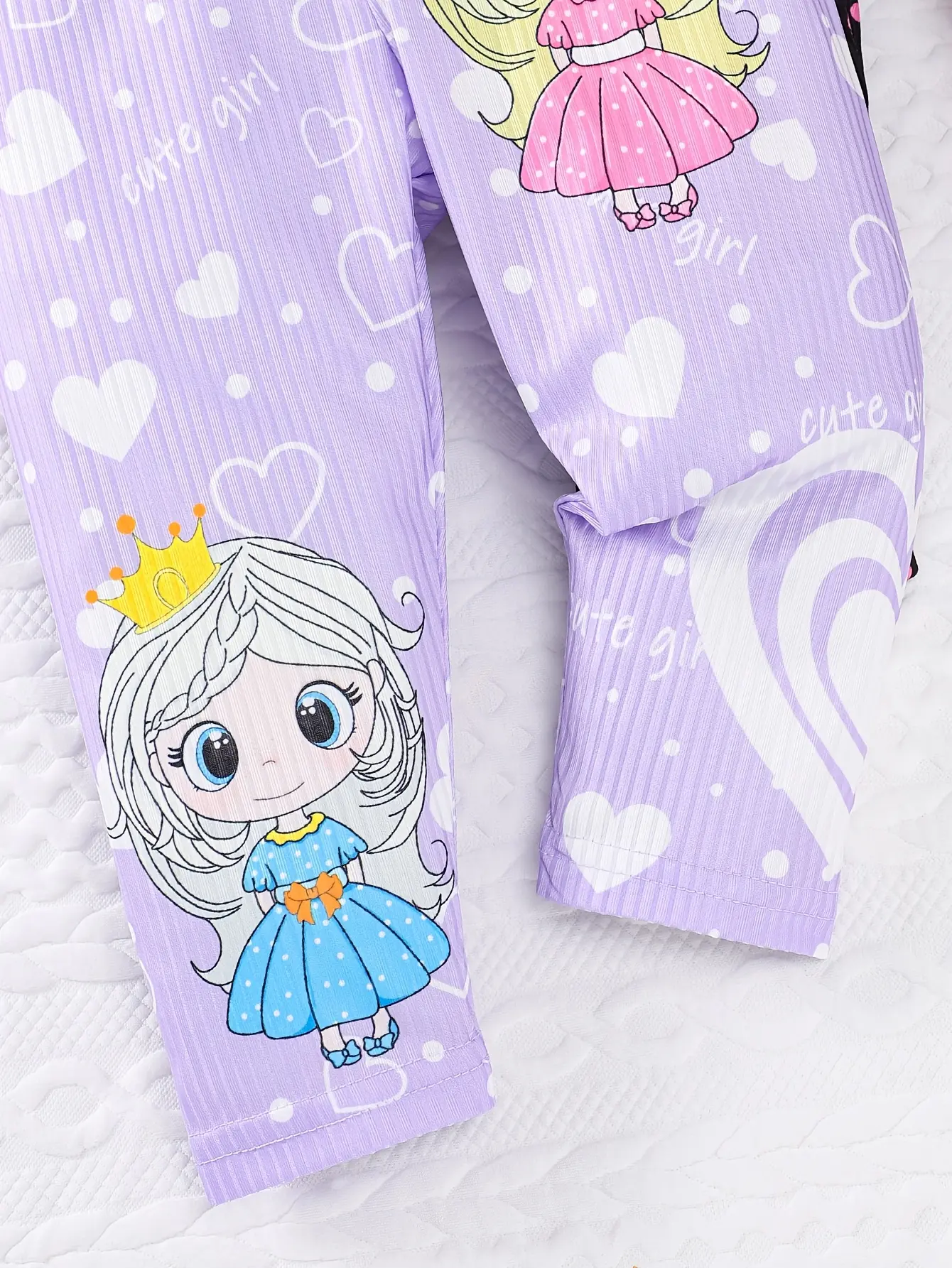 3pieces Spring/Summer Cute Little Girl Printed Casual Pants 3 Pairs For Baby Girls Summer Outdoor Sports Pants