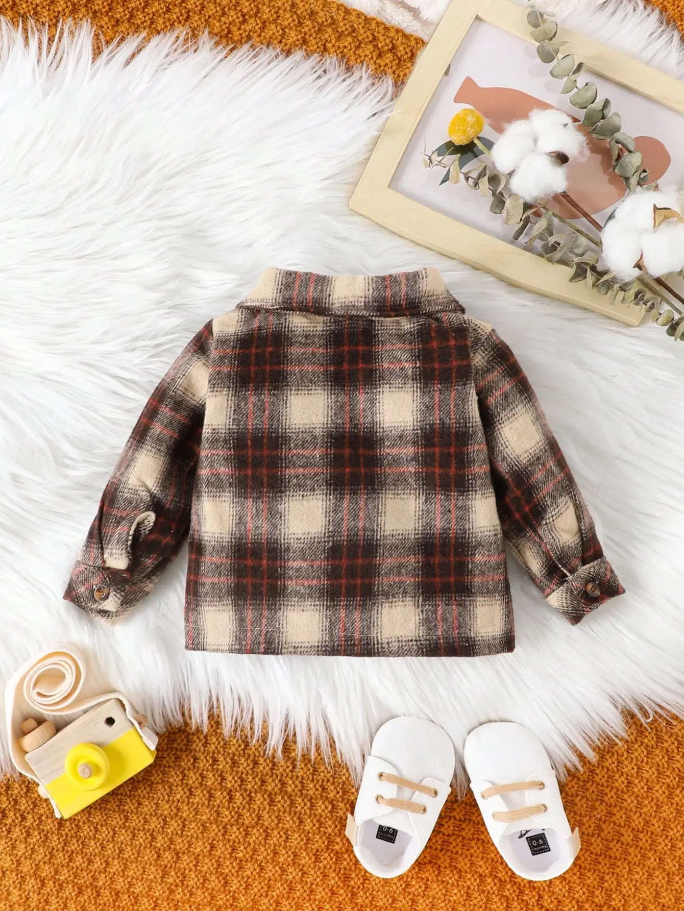 Spring And Autumn Shirts For Boys And Girls 2025 New Style Baby Checkered Shirt Children's Long-Sleeved Stylish Top Coat