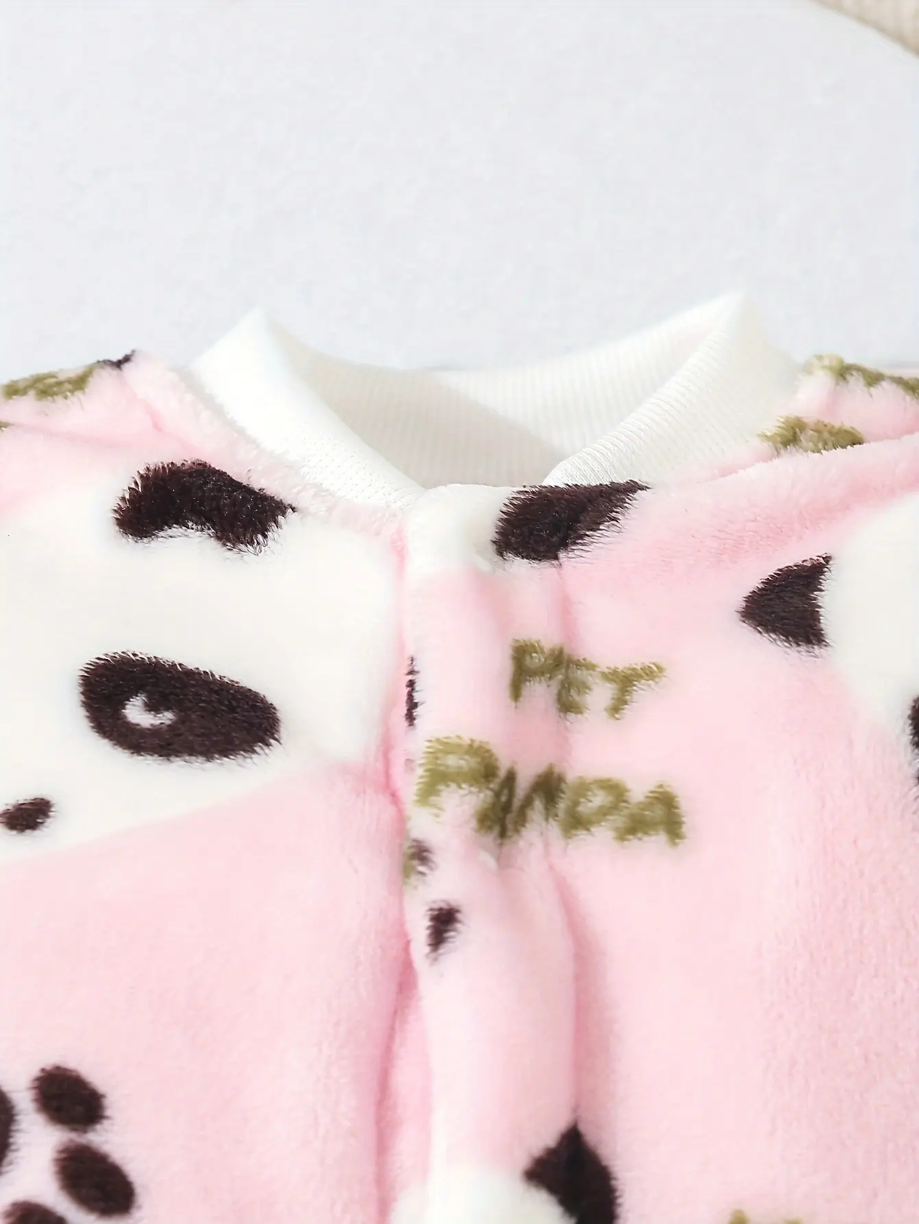 Autumn And Winter Baby Girls Super Soft Flannel Long Sleeve Trousers Onesie Comfortable Soft Cute Panda Print Clothing