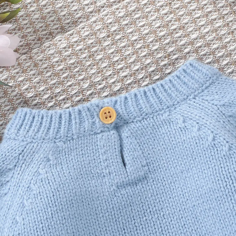 Autumn Baby Sweater Cute Embroideried Duck Infant Pullover Tops Long Sleeve Knitted Toddler Children Clothing Warm Jumper Winter