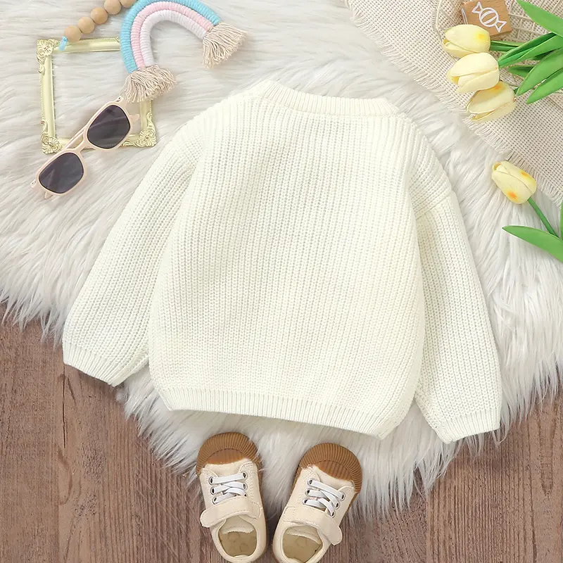 Baby Sweater Knitted Infant Boy Girls Pullover Long Sleeve Autumn Newborn Children Clothing Fashion Cute Sun Tops Outerwear Warm