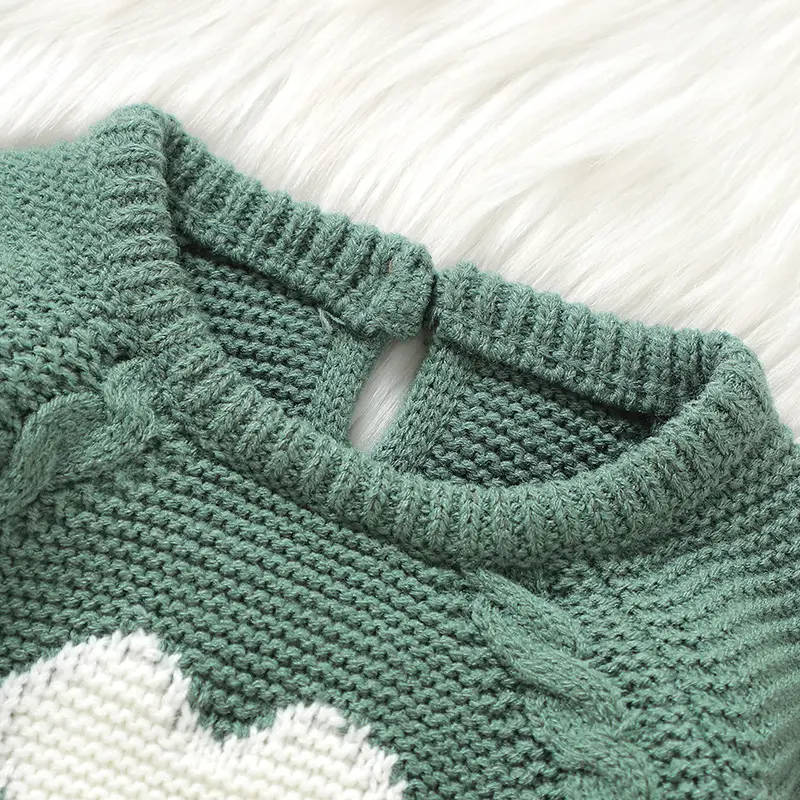 Newborn Baby Rompers Knitted Infant Girls Boys Jumpsuit Long Sleeve Autumn Kid Clothing 0-18M Overalls Fashion Solid Cute Loving