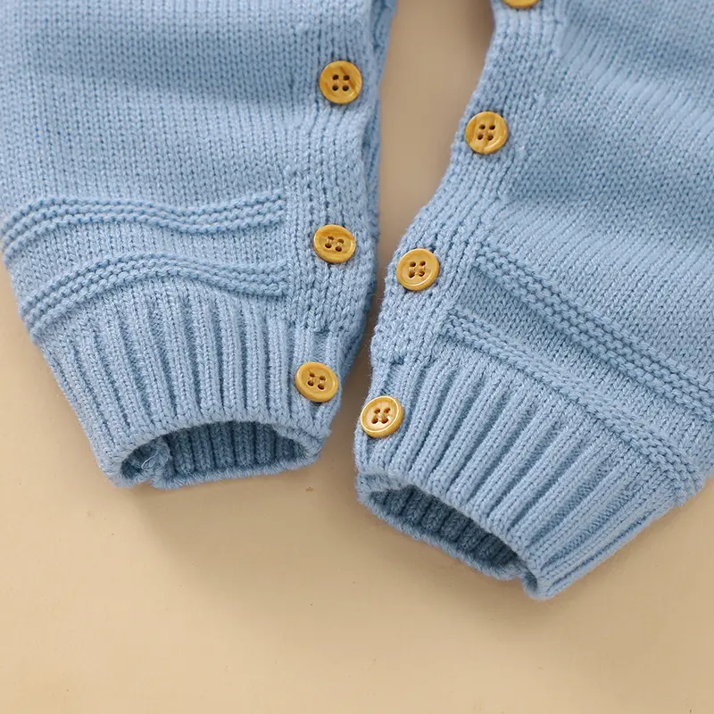 Baby Romper Knitted Infant Boys Girls Jumpsuit Long Sleeve Autumn Newborn Children Clothing Easter Cute Cartoon Rabbits Overalls