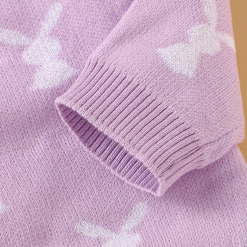 Easter Baby Rompers Cotton Knitted Newborn Boys Girls Jumpsuit Long Sleeve Spring Infant Kid Clothing 0-18M Cute Cartoon Rabbits