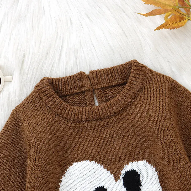 Baby Rompers Knit Infant Girl Boy Jumpsuit Funny Turkey Newborn Kid Clothes Long Sleeve 0-18M Overalls Fashion Striped Halloween