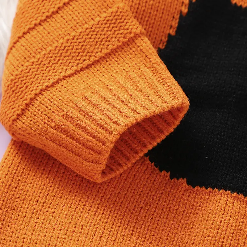 Baby Bodysuits Knitted Infant Boys Jumpsuit Long Sleeve Autumn Newborn Girl Clothing 0-18M Overalls Fashion Tie Romper Halloween