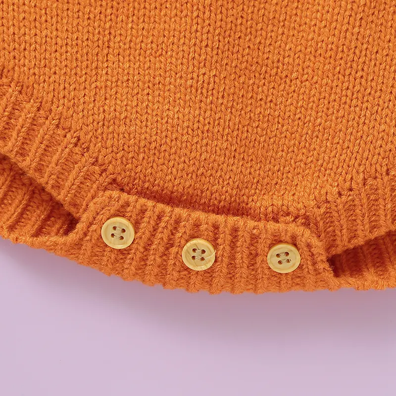 Baby Bodysuits Knitted Infant Boys Jumpsuit Long Sleeve Autumn Newborn Girl Clothing 0-18M Overalls Fashion Tie Romper Halloween