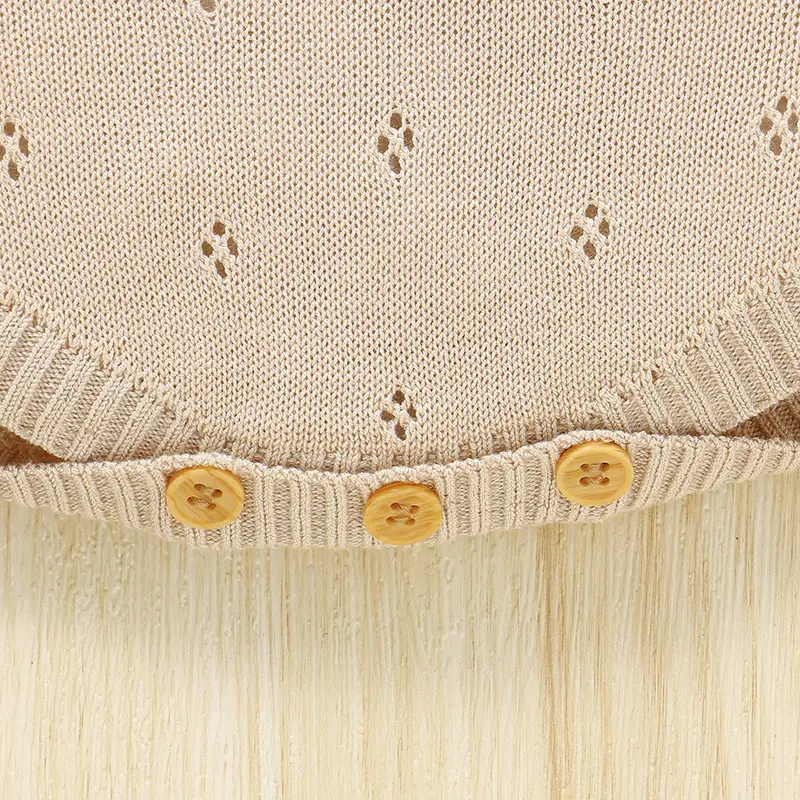 Baby Bodysuits Knit Sleeveless Toddler Child Sling Clothes 0-18M Overalls Fashion Solid Newborn Infant Boys Girl Jumpsuit Summer