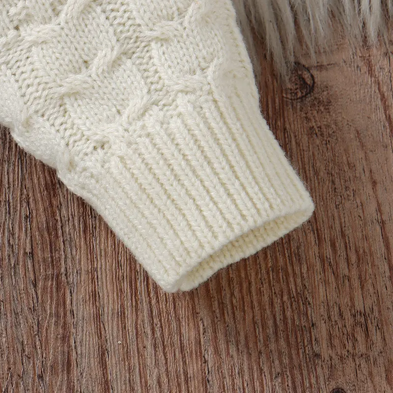 Newborn Baby Romper Long Sleeve Knit Infant Boy Girl Jumpsuit Fashion Solid Overalls Toddler Clothes 0-9M Foot Wrapped Warm Fall