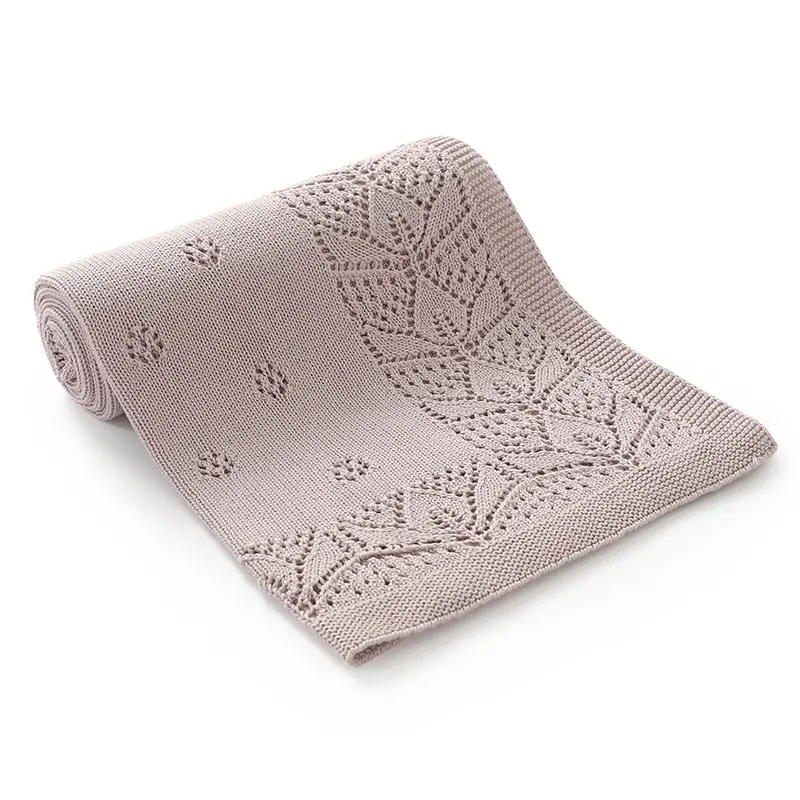 Baby Blankets Cotton Knitted Newborn Bedding Quilt 100*80cm Breathable Infant Stroller Nursing Swaddle Wrap Plaid Receiving Mats