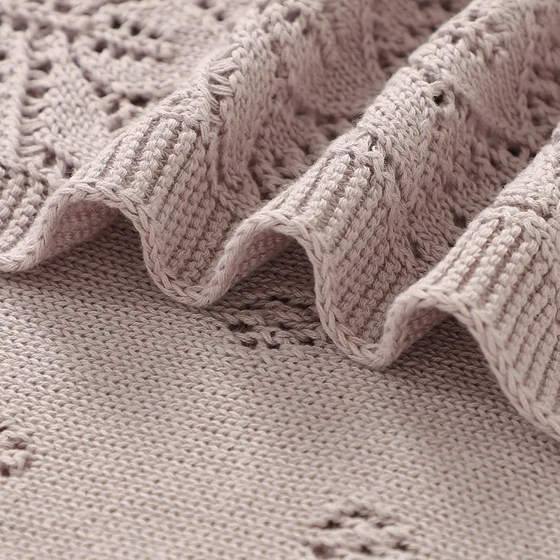 Baby Blankets Cotton Knitted Newborn Bedding Quilt 100*80cm Breathable Infant Stroller Nursing Swaddle Wrap Plaid Receiving Mats