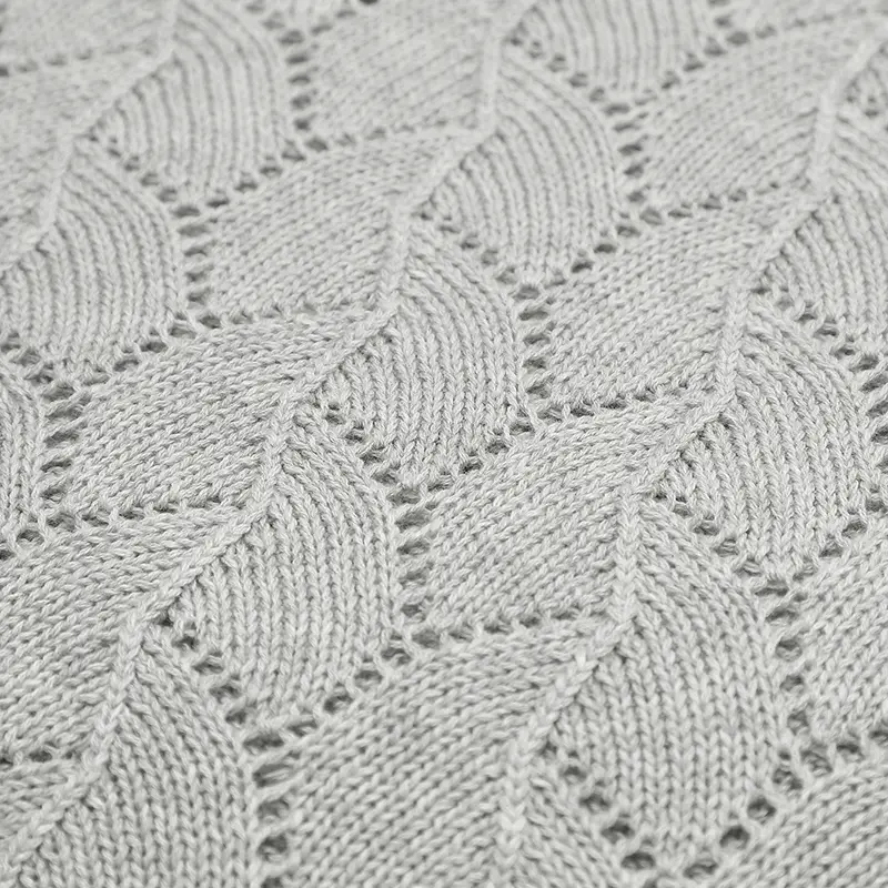 Infant Baby Blanket Cotton Knit Newborn Boy Girl Bedding Quilt Fashion Hollow Out Solid 100*80CM Toddler Swaddle Wrap Super Soft