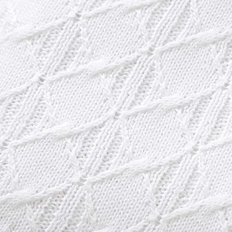 Infant Baby Blanket Cotton Knit 90*70CM Toddler Swaddle Wrap Soft Plaid Newborn Boys Girls Bedding Quilt Fashion Solid Sleepsack