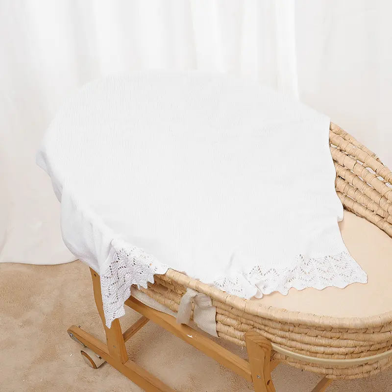 Infant Cotton Baby Blanket Knit Newborn Boy Girl Bedding Quilt Fashion Hollow Out Solid 90*70CM Toddler Swaddle Wrap Super Soft
