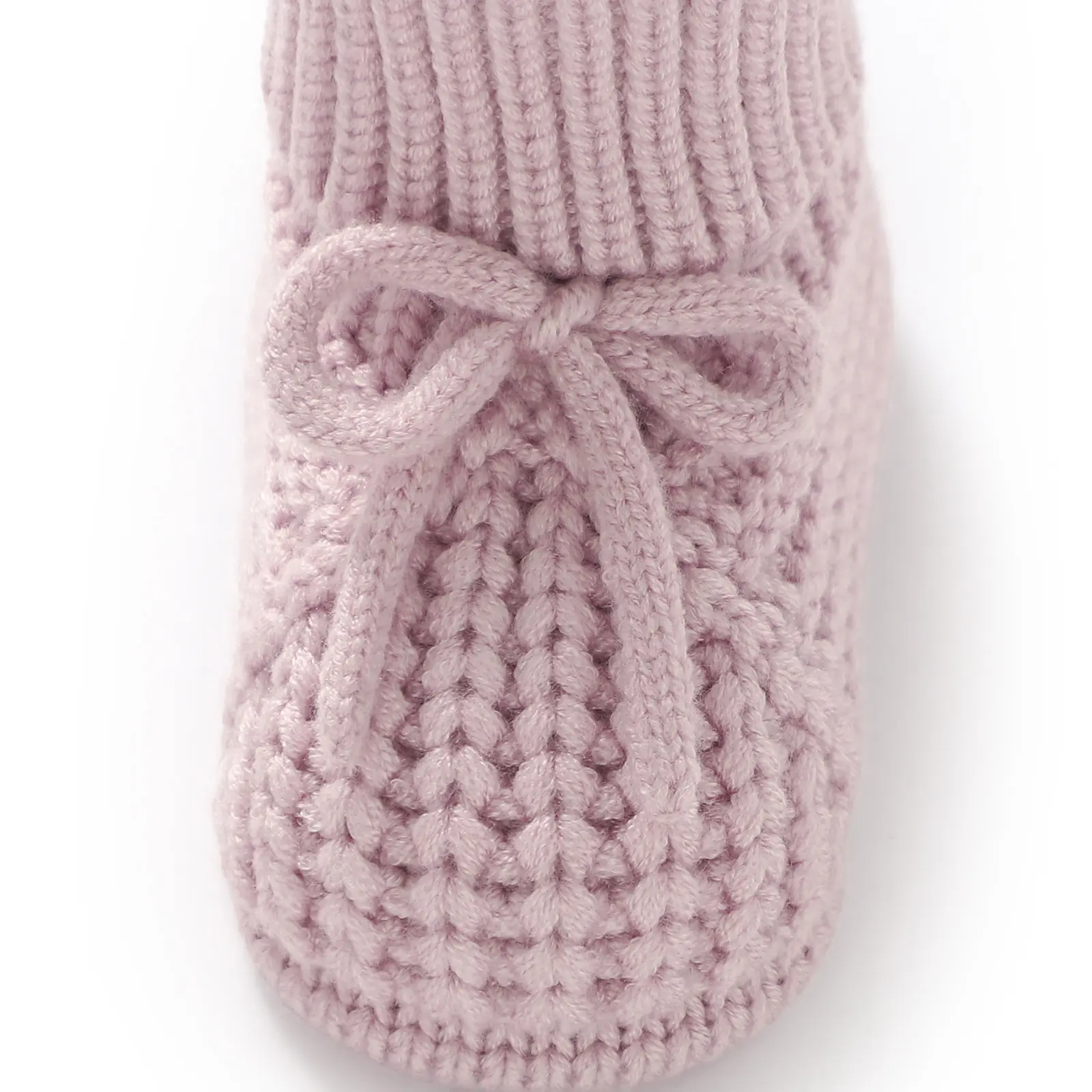 Newborn Baby Shoes Knitted Clothing Accessories Infant Boy Girl Boots Fashion Solid Bow Toddler Children Bedding Footwear 0-18M