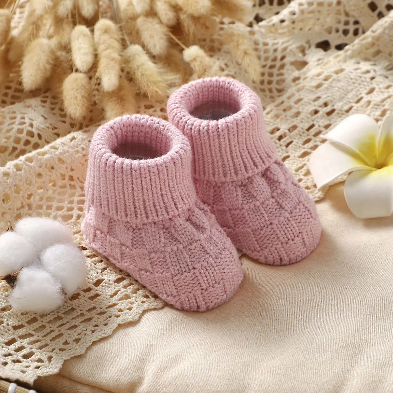 Baby Shoes Knitted Warm Toddler Children Bedding Footwear 0-18M Newborn Clothing Accessories Infant Boy Girl Boots Fashion Solid