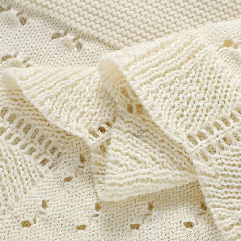 Baby Blanket Knitted Toddler Swaddling Newborn Stroller Wrap 90*70CM Plaid Sleepsack Infant Boy Girl Bedding Quilt Fashion Solid