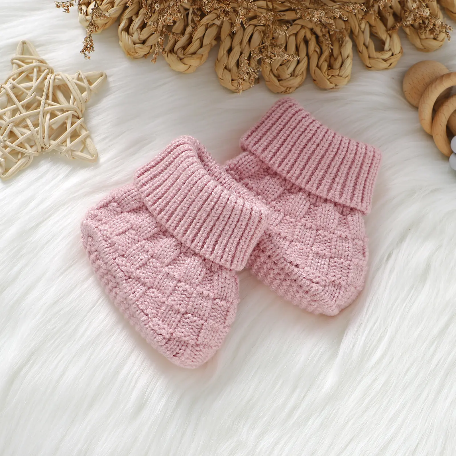 Baby Shoes Knitted Warm Toddler Children Bedding Footwear 0-18M Newborn Clothing Accessories Infant Boy Girl Boots Fashion Solid