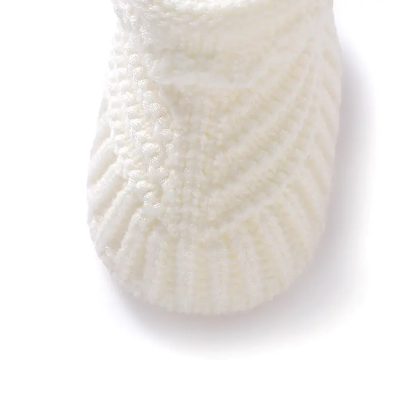 Baby Shoes Knitted Toddler Bed Clothes Accessories 0-18M Warm Handmade Newborn Girl Boy Boots Infant Footwear Fashion Solid Cute