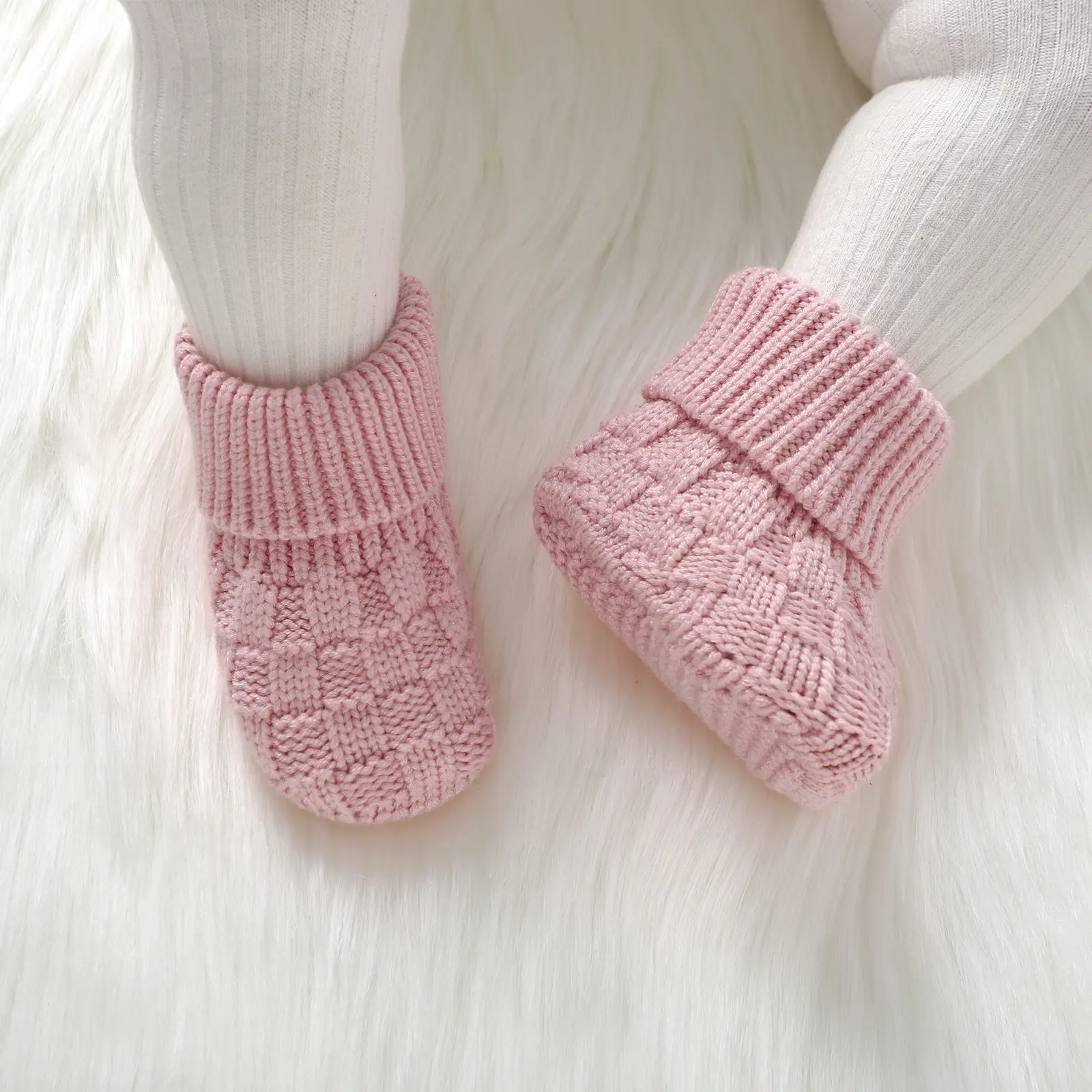 Baby Shoes Knitted Warm Toddler Children Bedding Footwear 0-18M Newborn Clothing Accessories Infant Boy Girl Boots Fashion Solid
