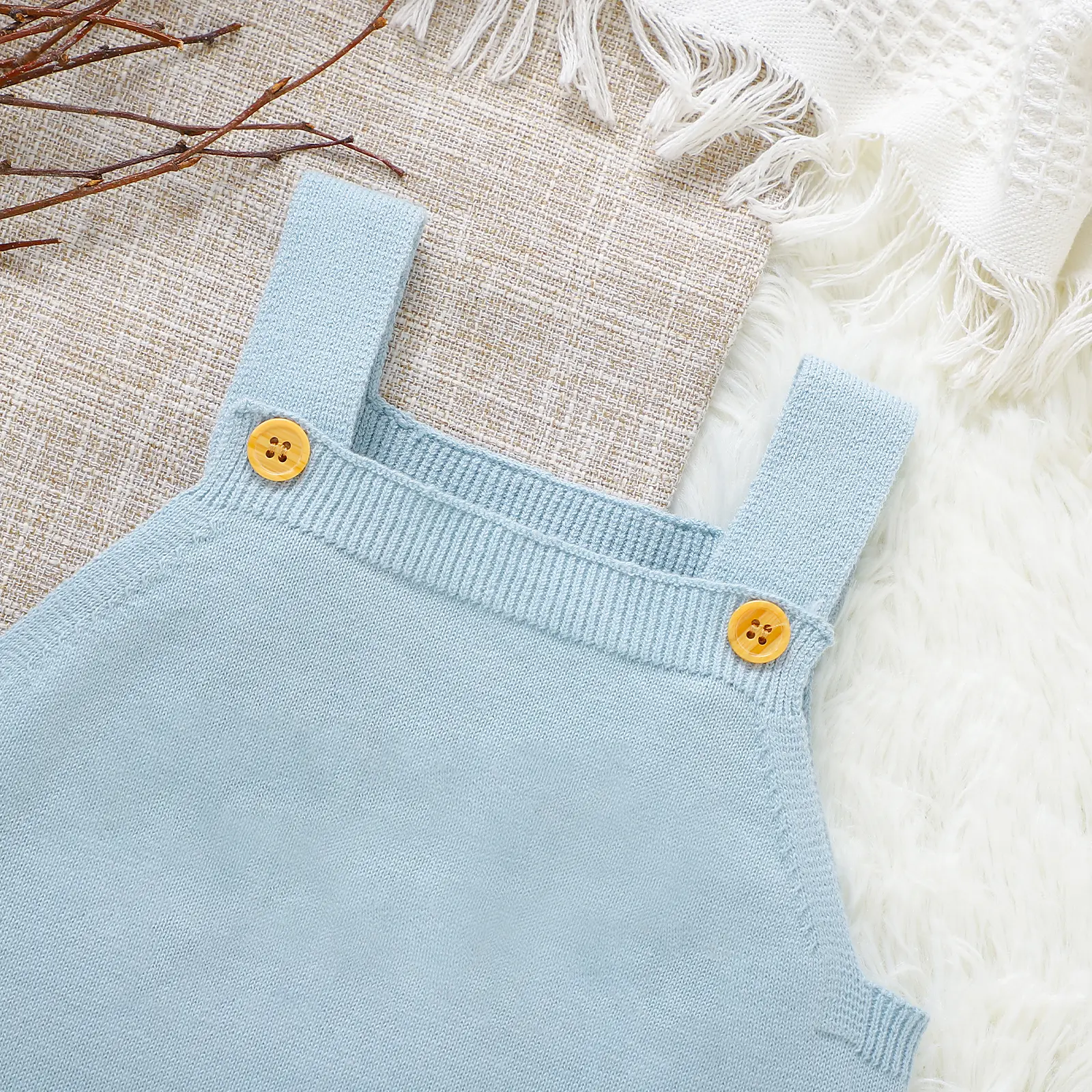 Newborn Baby Bodysuit Cotton Knit Infant Boy Girl Jumpsuit Sleeveless Summer Children Sling Clothes Fashion Solid 0-18M Overalls