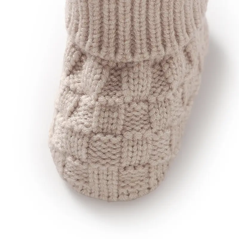 Newborn Baby Shoes Knitted Clothing Accessories Infant Boy Girl Boots Fashion Solid Warm Toddler Children Bedding Footwear 0-18M