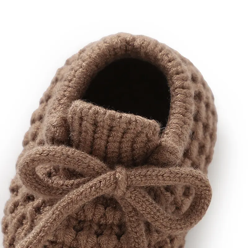 Newborn Baby Shoes Knit Boy Girl Bedding Boots 0-18M Fashion Solid Bandage Toddler Children Footwear Infant Clothing Accessories