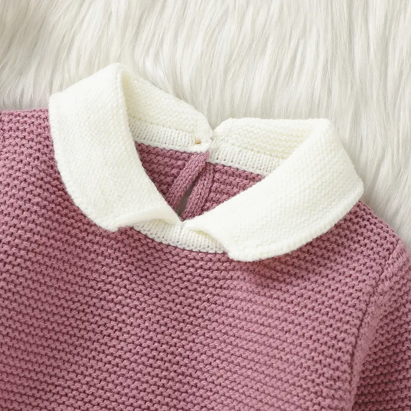 Baby Sweaters Clothes Fashion Turtle Neck Long Sleeves Knit Newborn Boys Girls Pure Color Knitwear Pullovers 1-3Y Infant Jumpers