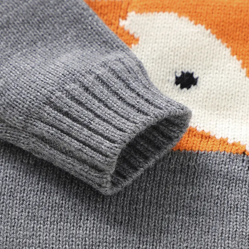 Baby Sweaters Knitted Newborn Kid Clothing Fashion Striped Cute Fox Tops Outerwear Infant Girls Boys Pullover Long Sleeve Autumn
