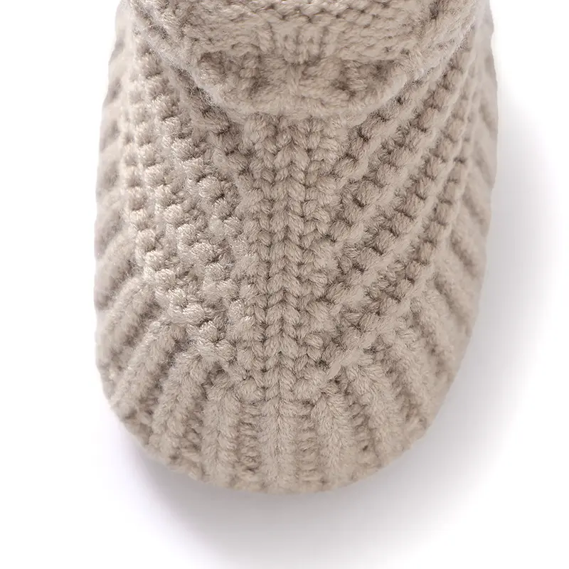 Newborn Baby Shoes Knitted Toddler Bedding Clothes Accessories 0-18M Handmade Girl Boy Boots Infant Footwear Fashion Solid Cute