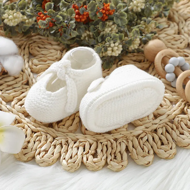 Newborn Baby Shoes Knitted Infant Boy Girl Footwear Fashion Shallow Toddler Children First Bed Boots 0-18M Clothing Accessories