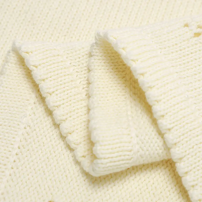 Cotton Baby Blanket Knit Infant Boys Girls 90*70CM Super Soft Newborn Stroller Swaddling Wrap Fashion Solid Crib Plaid Sleepsack