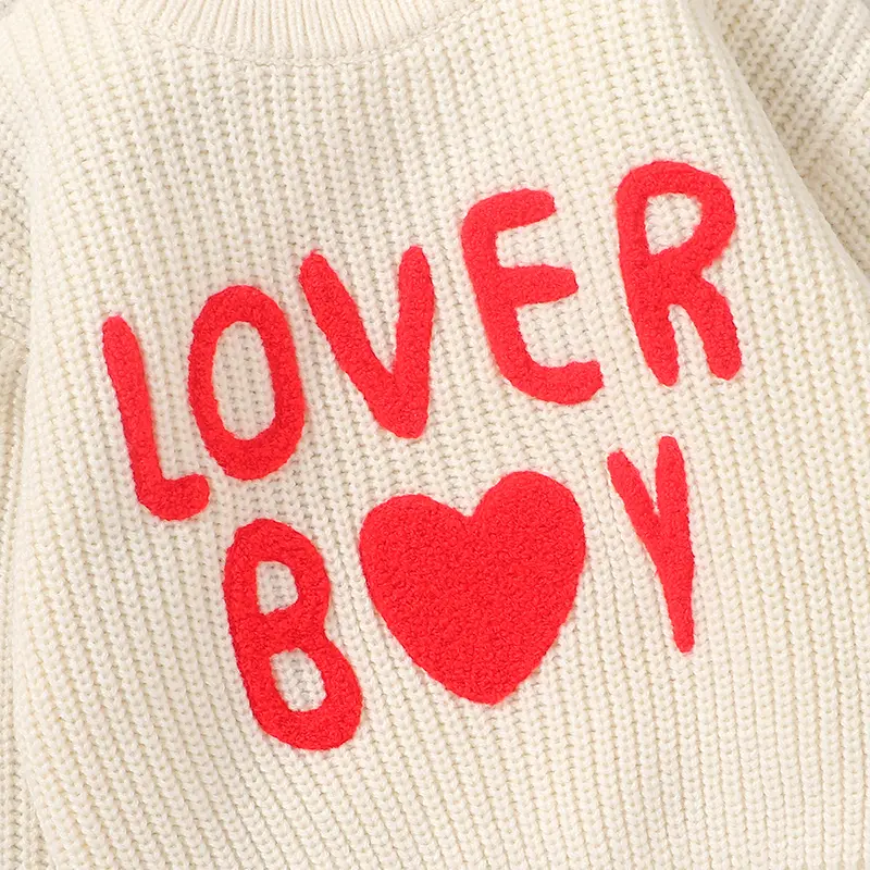 Baby Sweater Knitted Infant Boys Girls Pullover Long Sleeve Autumn Newborn Children Clothing Fashion Letters Tops Outerwear Warm