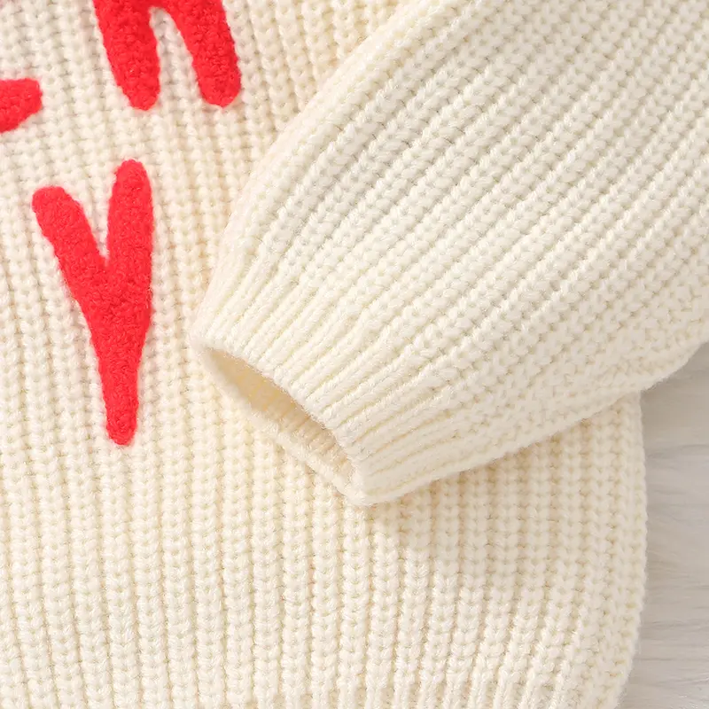 Baby Sweater Knitted Infant Boys Girls Pullover Long Sleeve Autumn Newborn Children Clothing Fashion Letters Tops Outerwear Warm