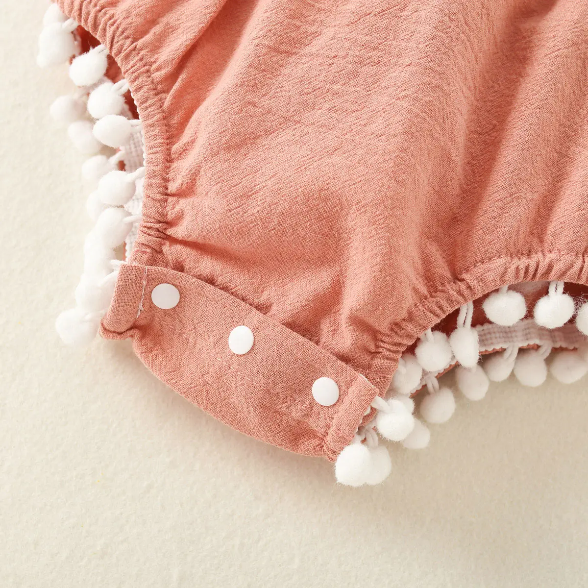 0-2-year-old newborn baby girl sleeveless summer bow fuzz lace triangle harnesses pink and color two colors