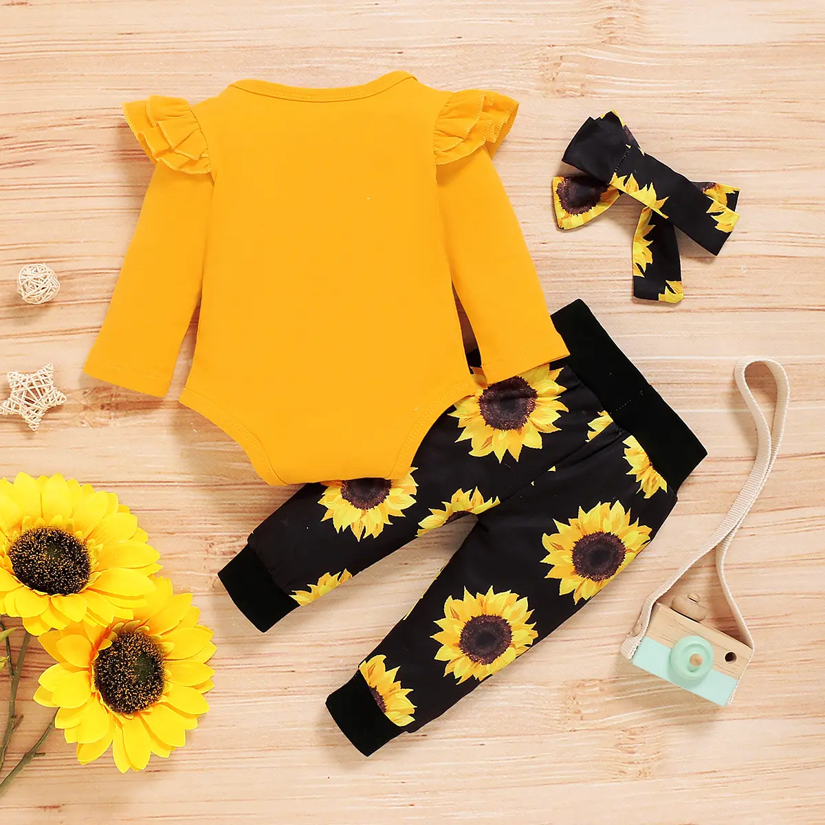 3-18 months baby girl clothes baby girl long-sleeved T-shirt shirt and trousers set monogrammed fashion suit 2-piece set