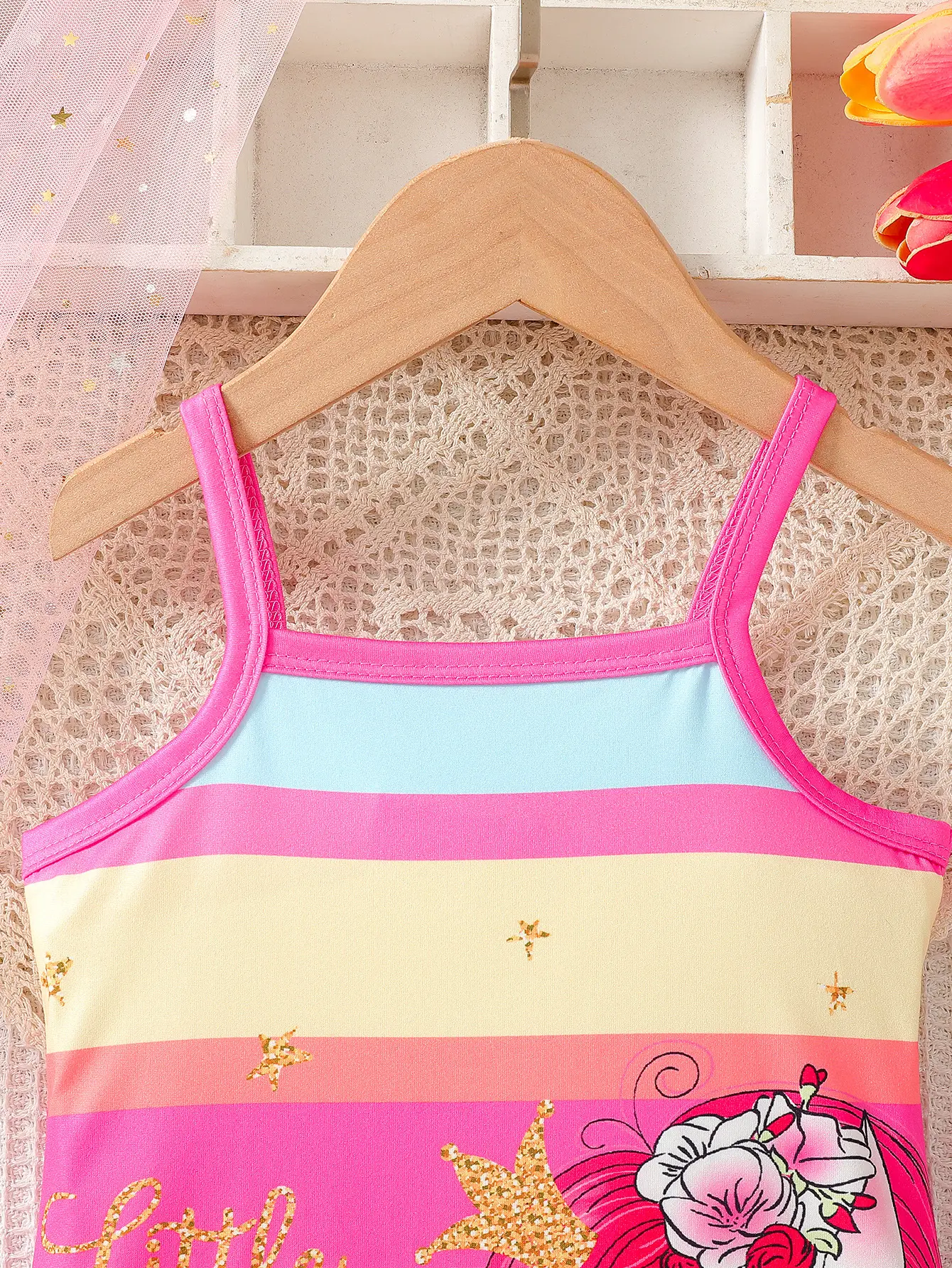 Baby Girl Summer Cute Cartoon Unicorn Tight Strap Digital Printed Bag Hip Skirt