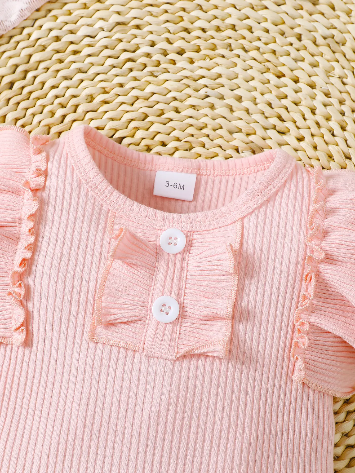 0-2 Year Old Cute Summer Girl Striped Print Casual Vacation Short Sleeved Clothes With Round Bow Headband